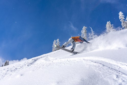 Man buttering a snowboard