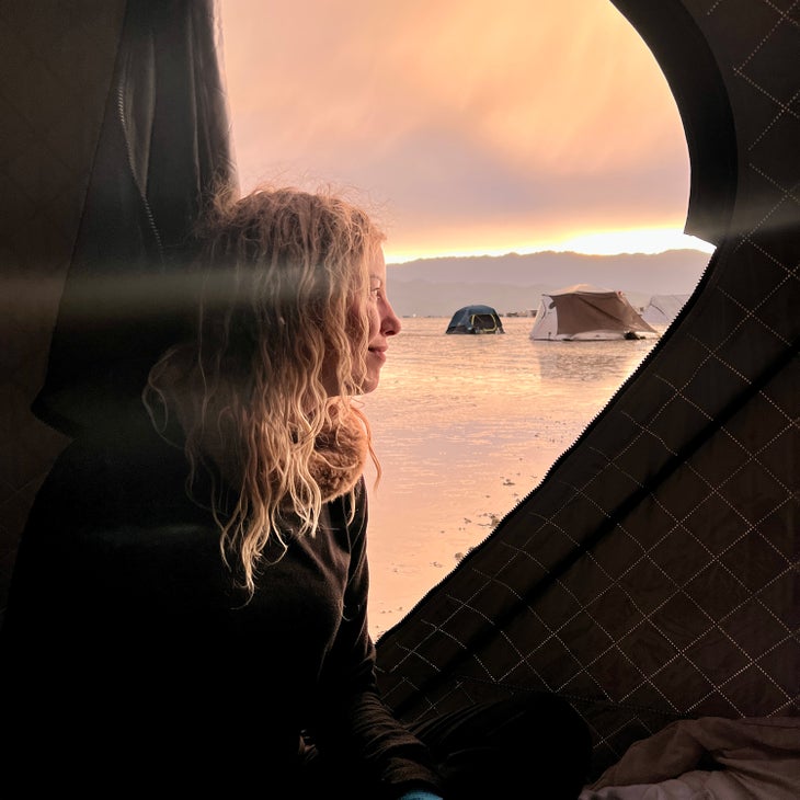 A few from my friends鈥 tent, as five of us waited for the storm to pass.