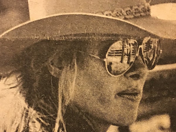 The author at her home in Ennis, Montana, in 1979