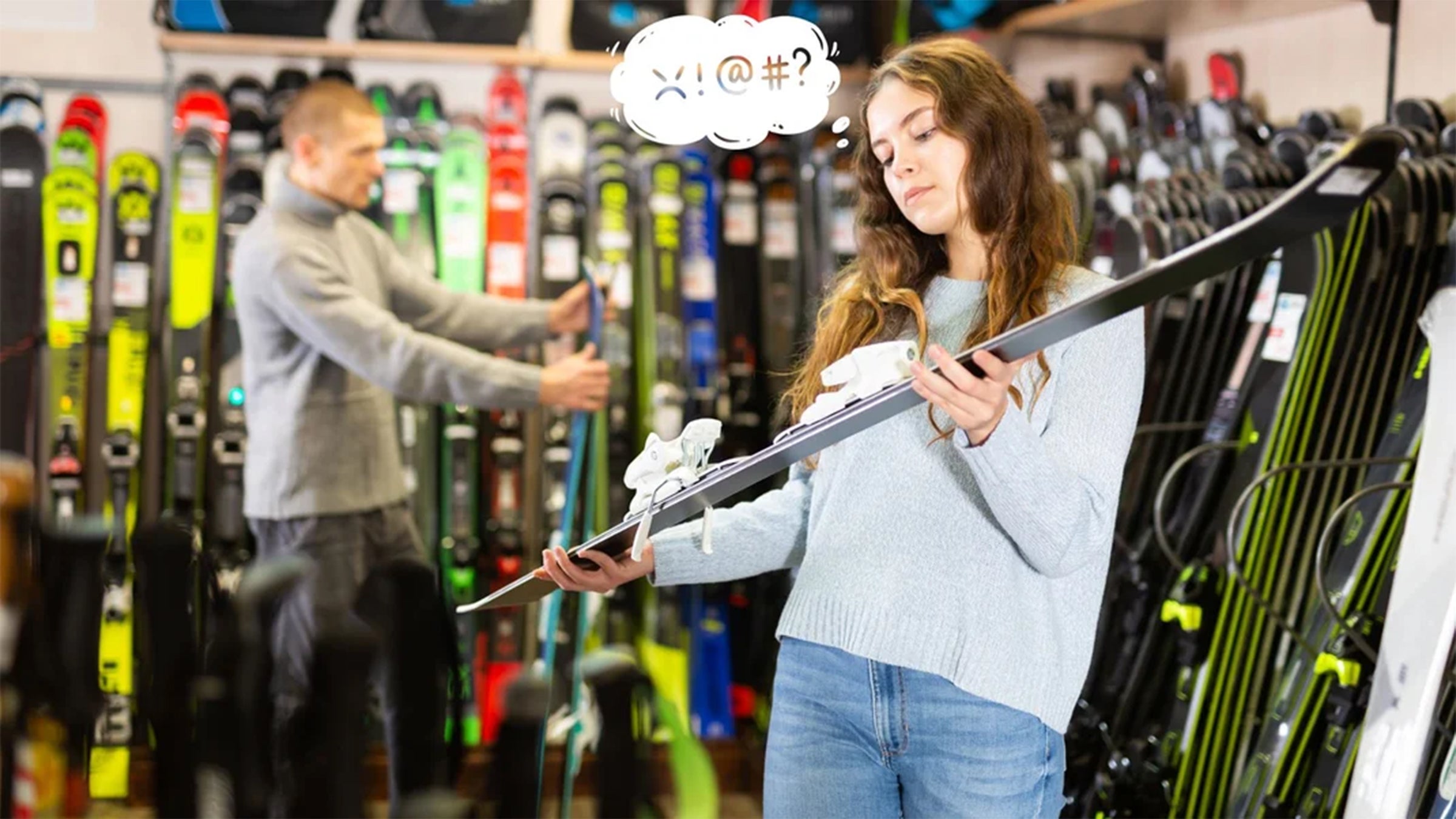 It's hard to be the token woman emplyee in a ski shop