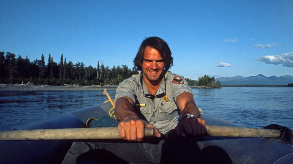 Jon Waterman on river