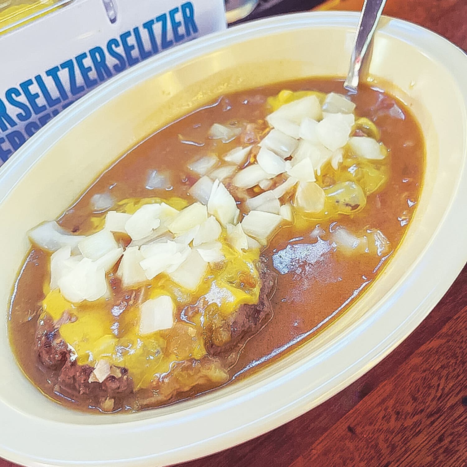 A slopper done Gray’s style—no bun on top.