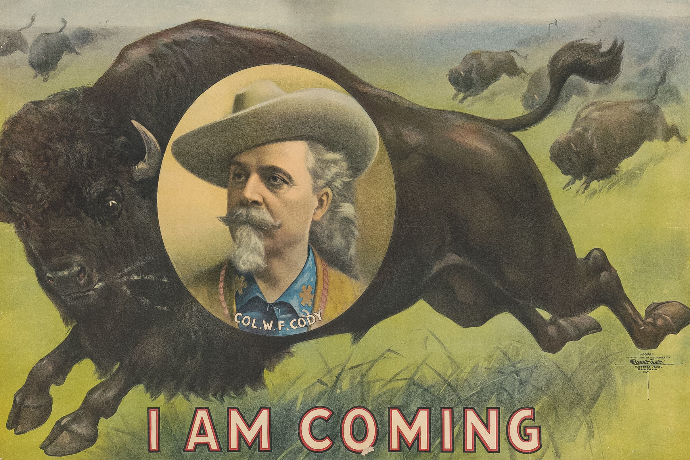 A poster advertising Buffalo Bill’s Wild West Show, circa 1900