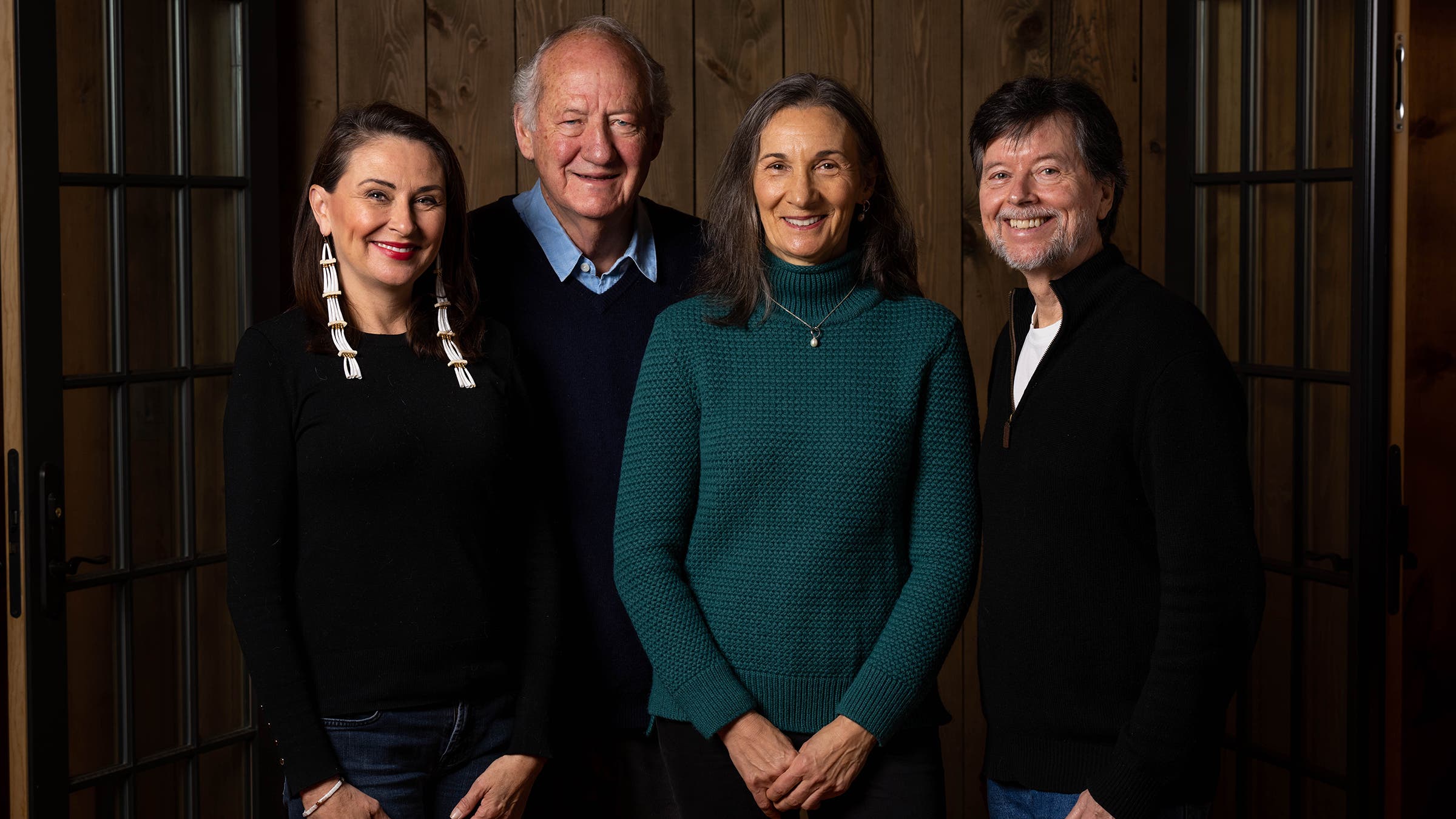 Some of the documentary team (from left): consulting producer Julianna Brannum, writer Dayton Duncan, producer Julie Dunfey, and filmmaker Ken Burns
