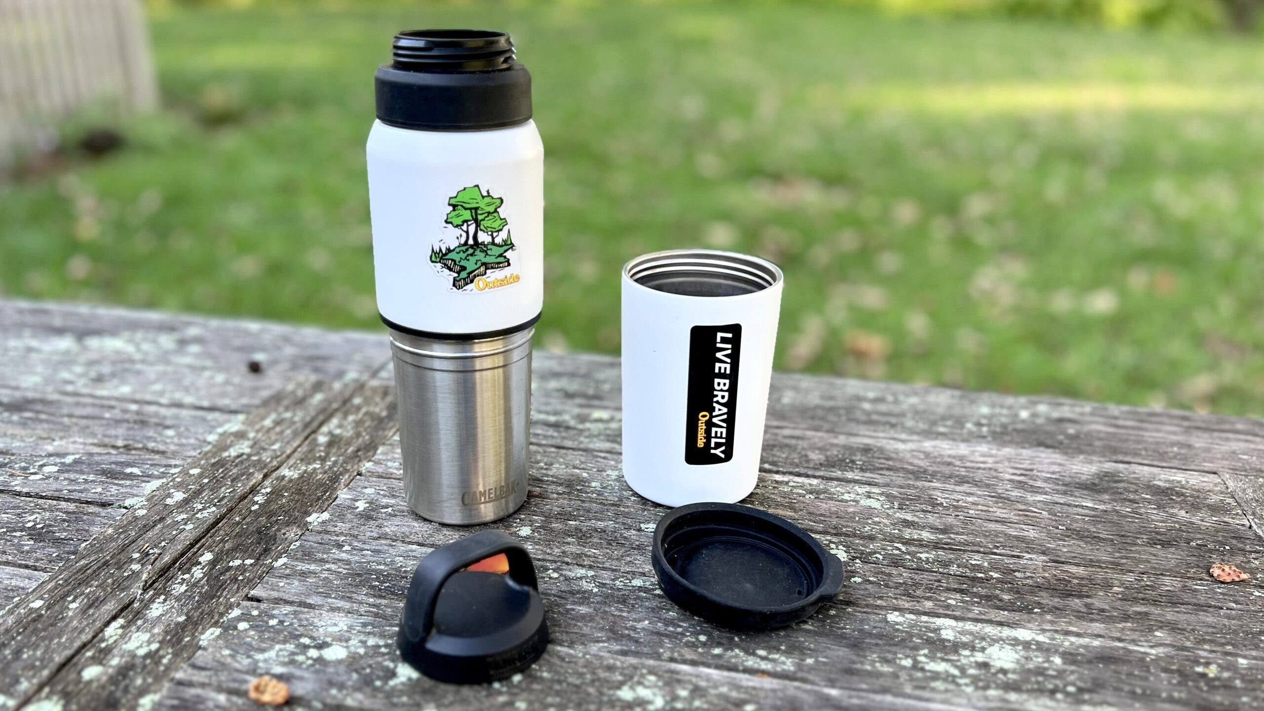 The CamelBak MultiBev has four components and makes travel more sustainable