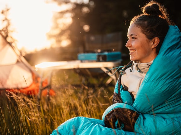 Camping in the wilderness