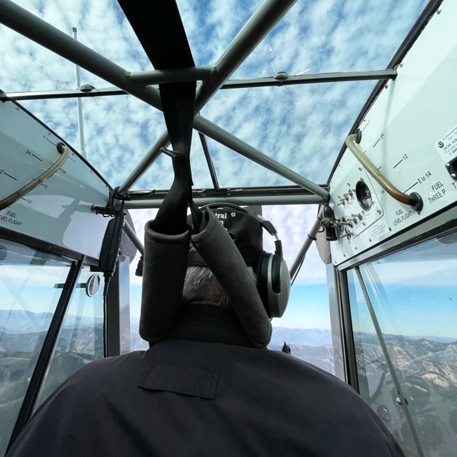 Flying with Williams in his Piper Super Cub