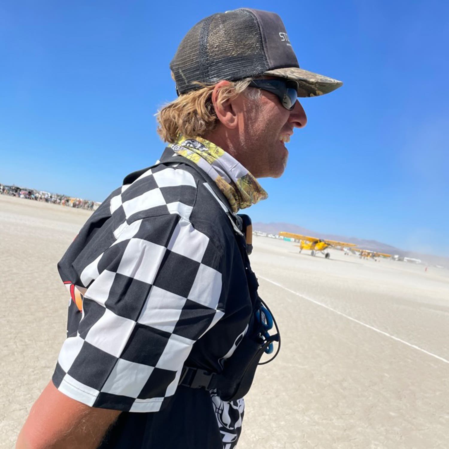 Kevin Quinn on race day at the High Sierra Fly-In