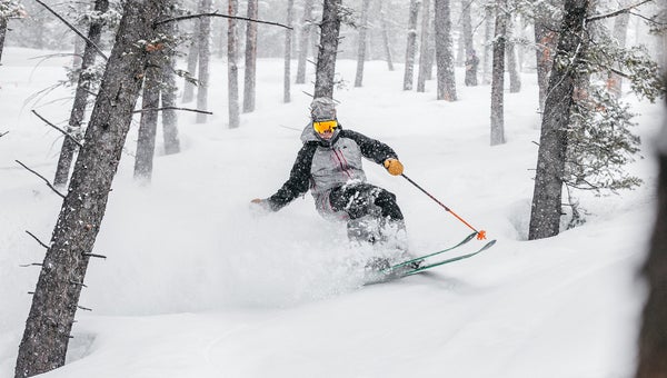 Skier at a resort