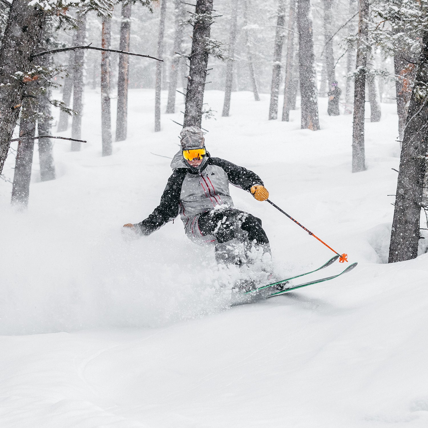 Skier at a resort