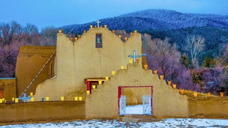 San Lorenzo de Picurís, which dates back hundreds of years, is located on the Picuris pueblo, listed on the National Register of Historic Places. The tribe has inhabited the area since 1250 A.D.