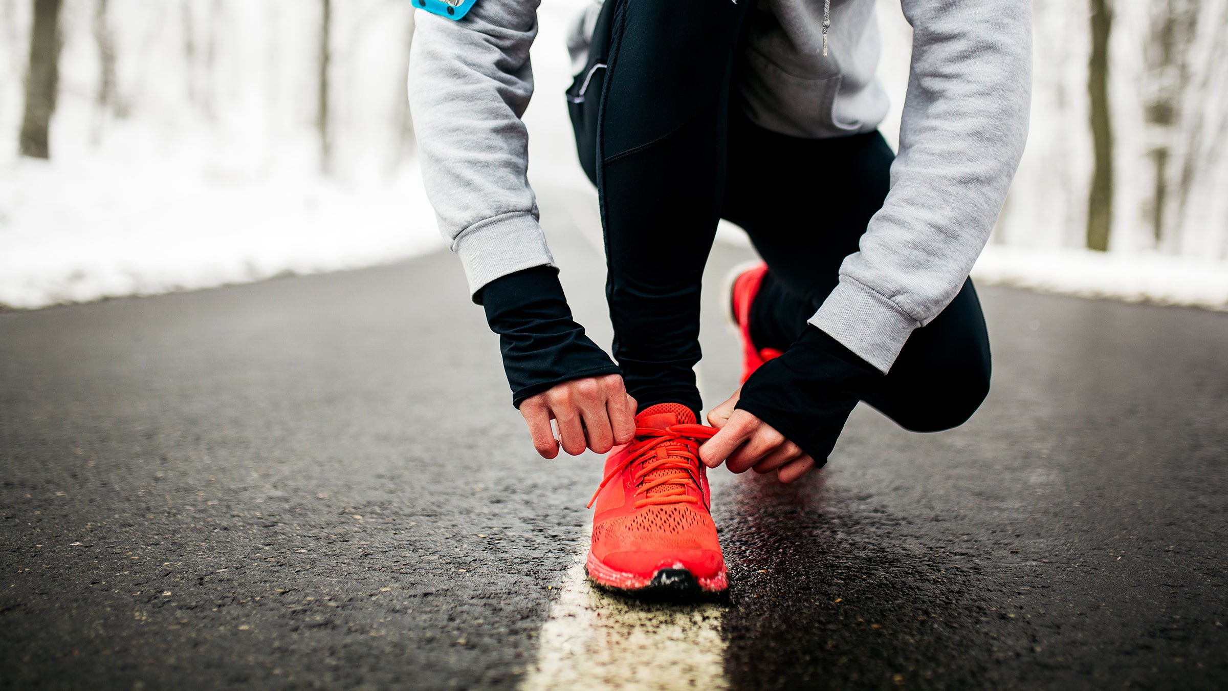 All red 2024 training shoes