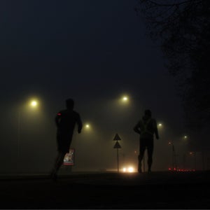 running in the dark