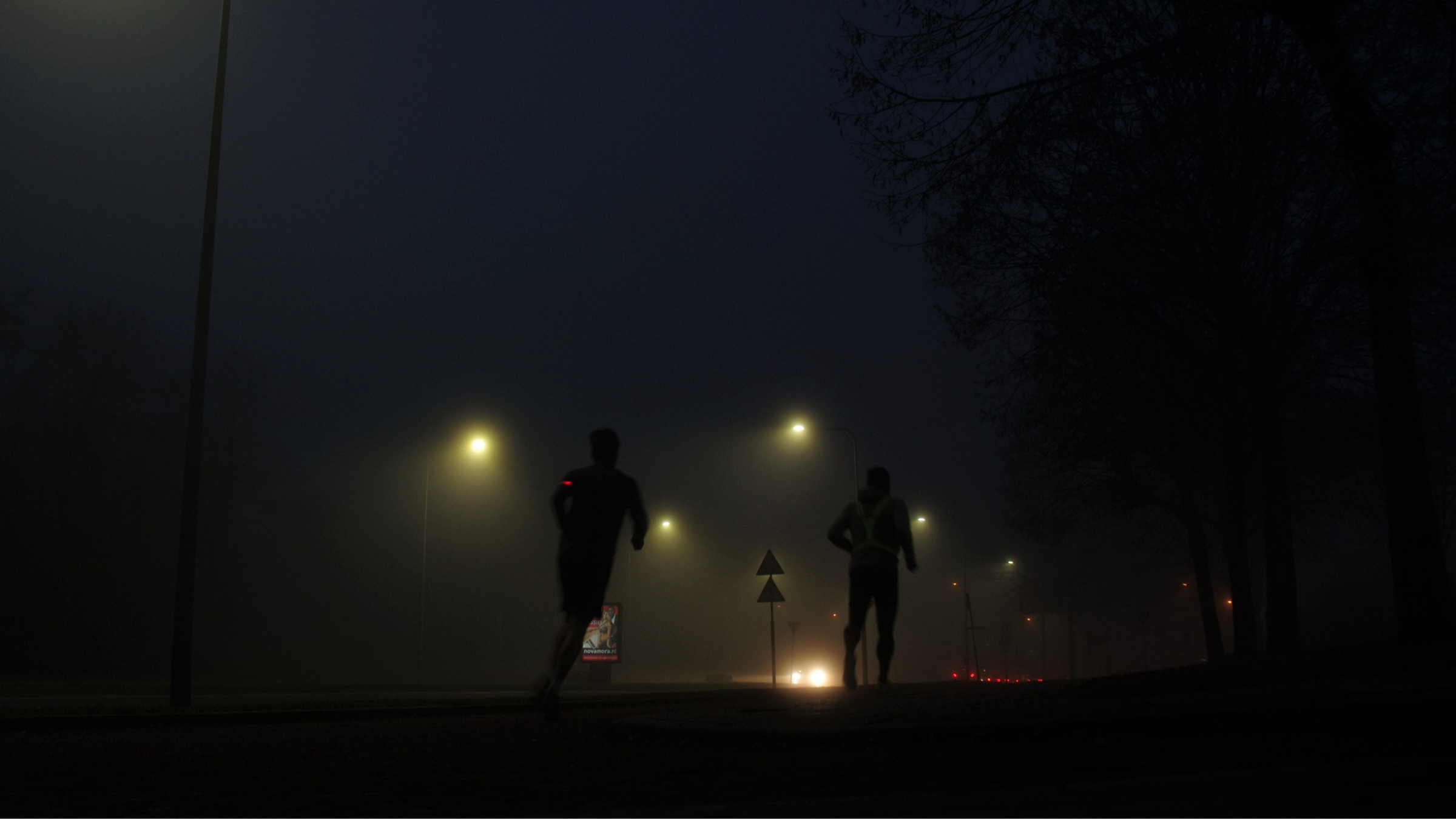 running in the dark