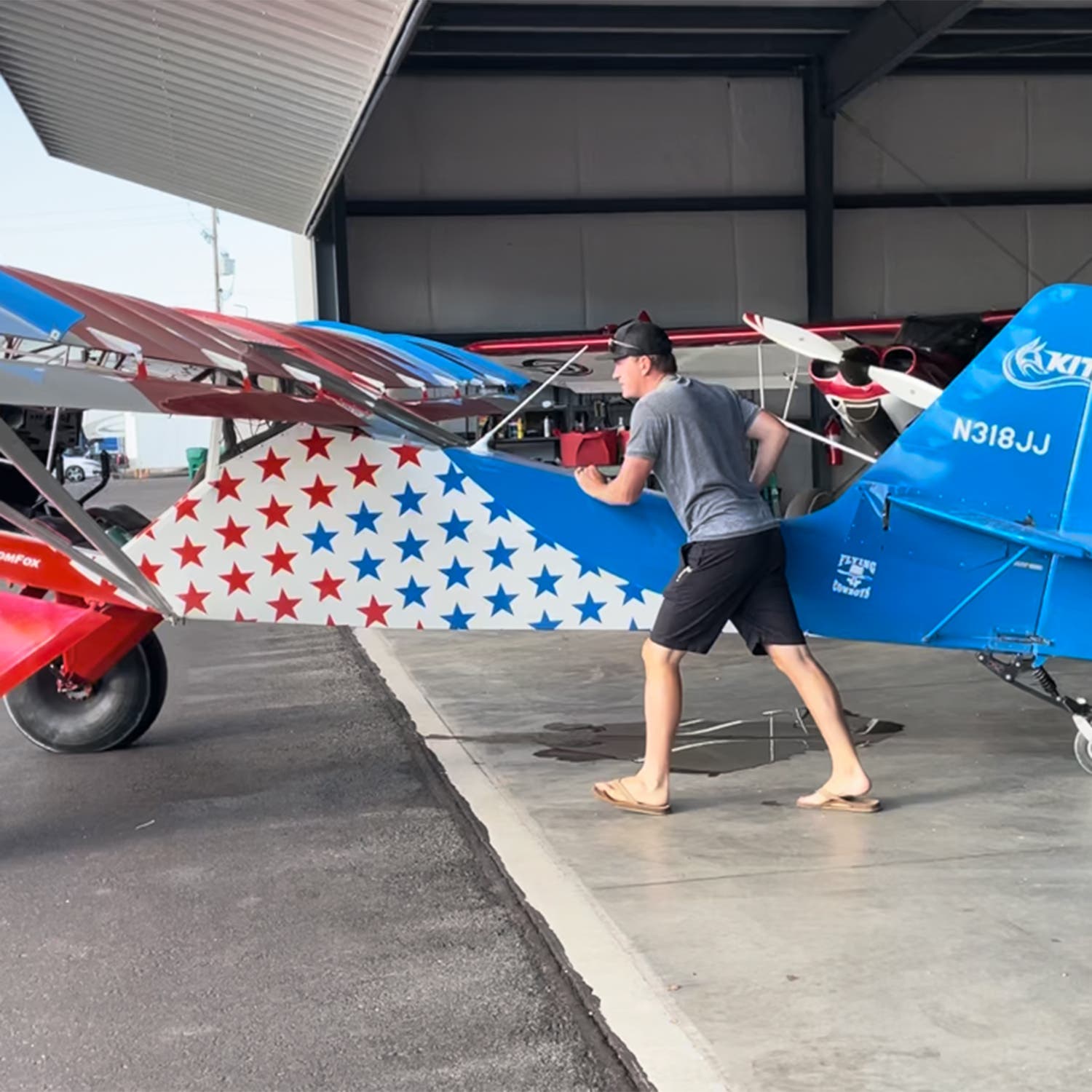 Palmer heading out for a flight into Northern California’s Lost Sierra