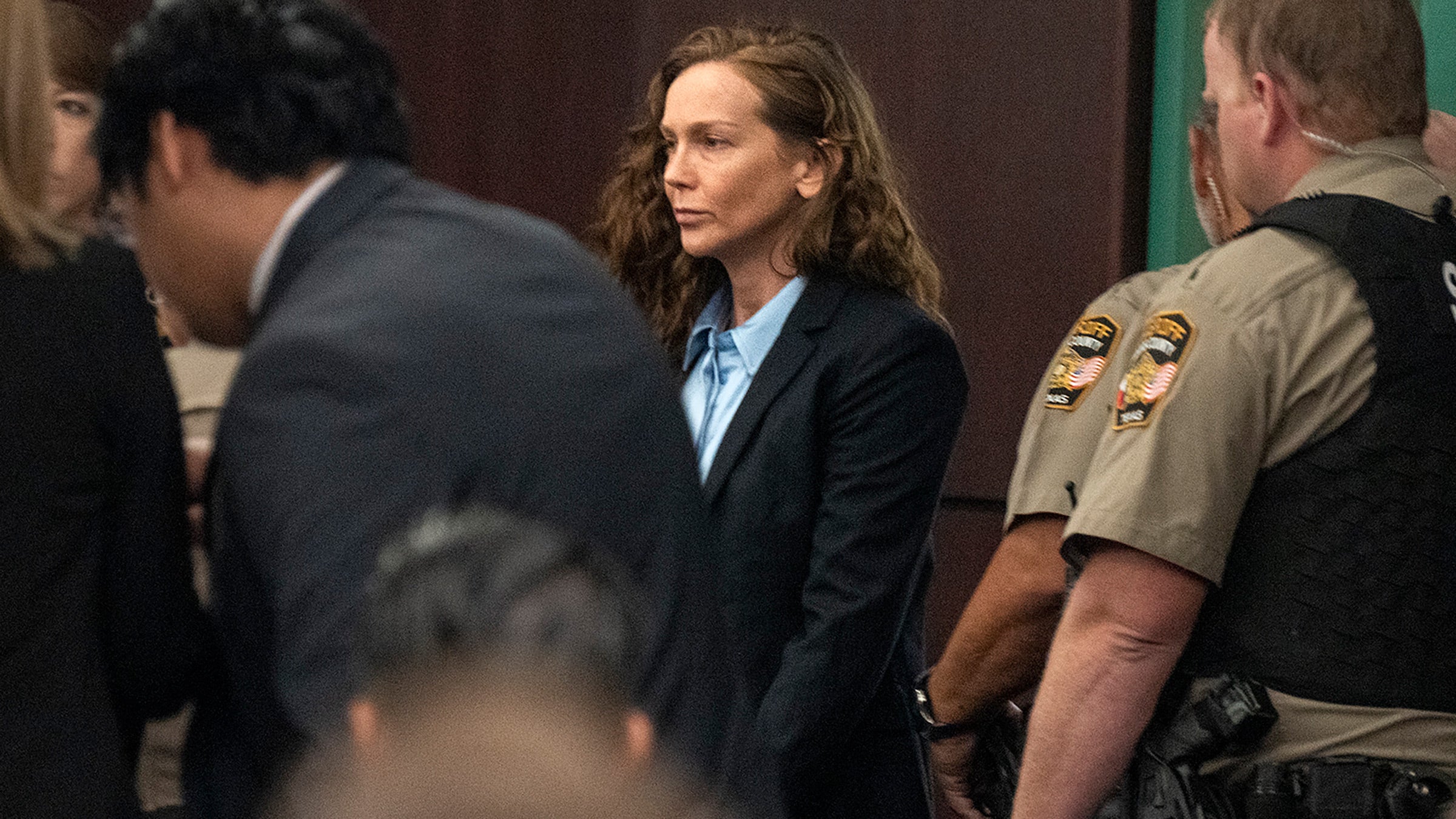 Kaitlin Armstrong stands in a Texas courtroom.