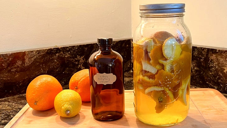 Homemade Citrus Cleaner ames a great sustainable holiday gift