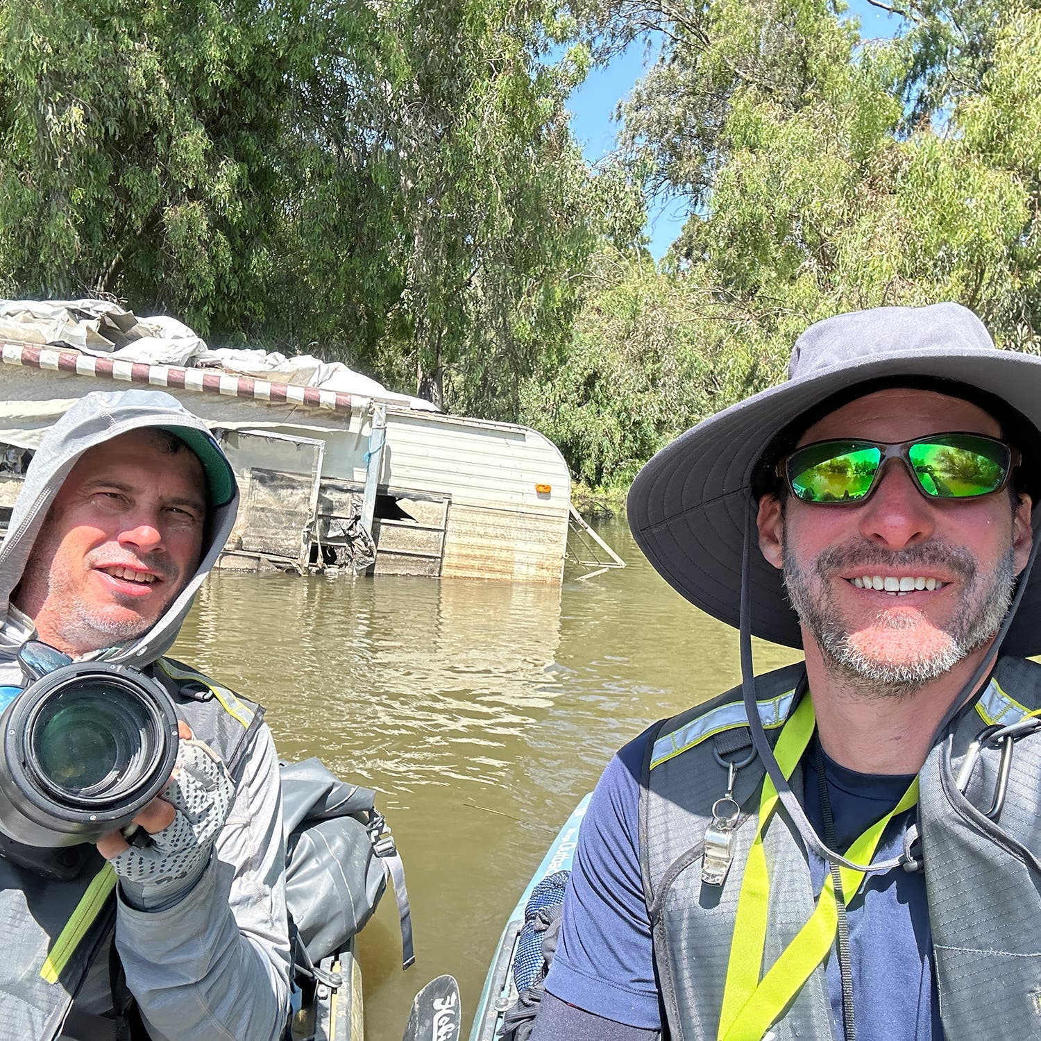 Exploring a flooded RV south of Modesto