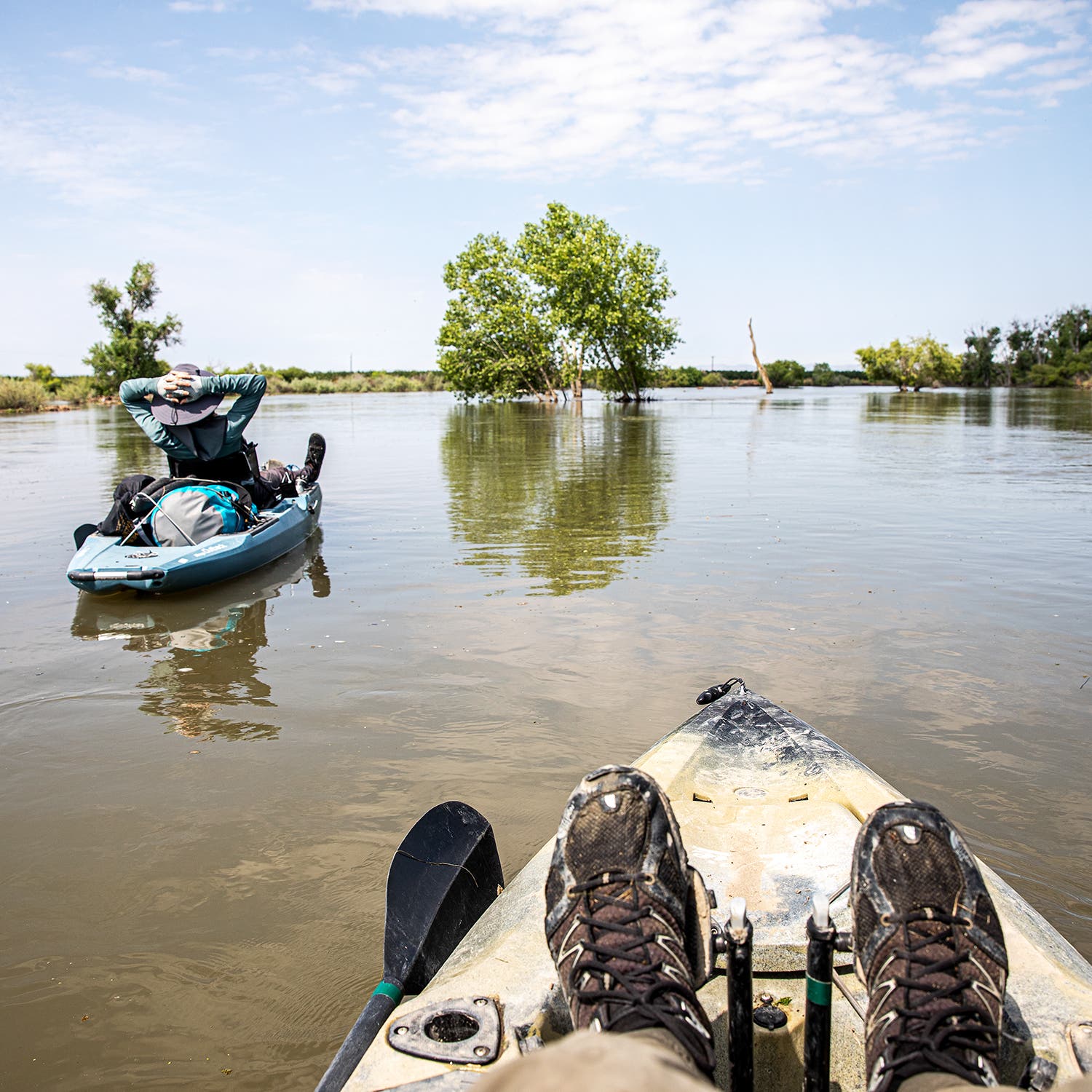 The team on the San Joaquin River