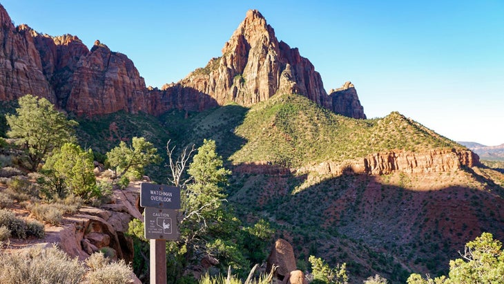 Watchman Trail and overlook, Zion National Park