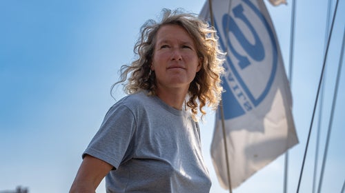 Neushäfer aboard the Minnehaha