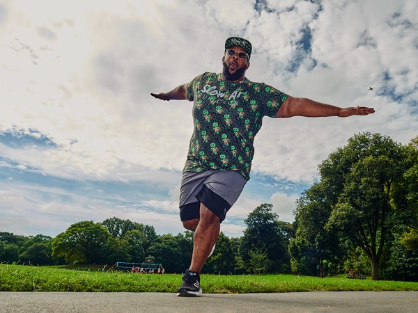 Evans in Prospect Park, Brooklyn