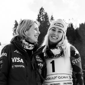 Mikaela Shiffrin and her mother