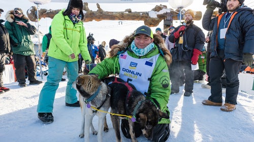 Redington with lead dogs Sven and Ghost