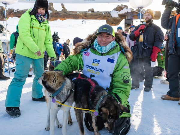 Redington with lead dogs Sven and Ghost
