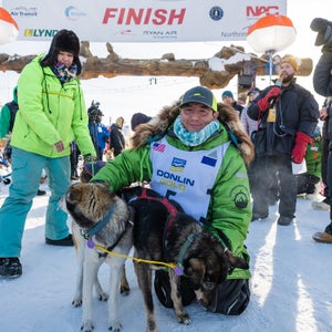 Redington with lead dogs Sven and Ghost