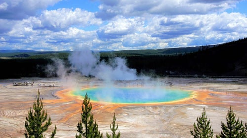 Grand Prismatic Spring in Yellowstone National Park