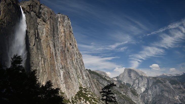 Yosemite Falls from the hike up to the North Rim in Yosemite National Park