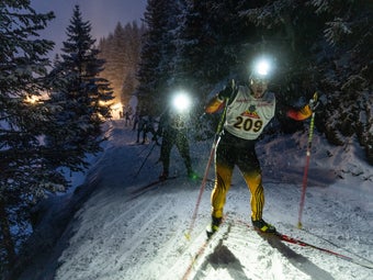 Scene from the Inferno in the Swiss village of Mürren