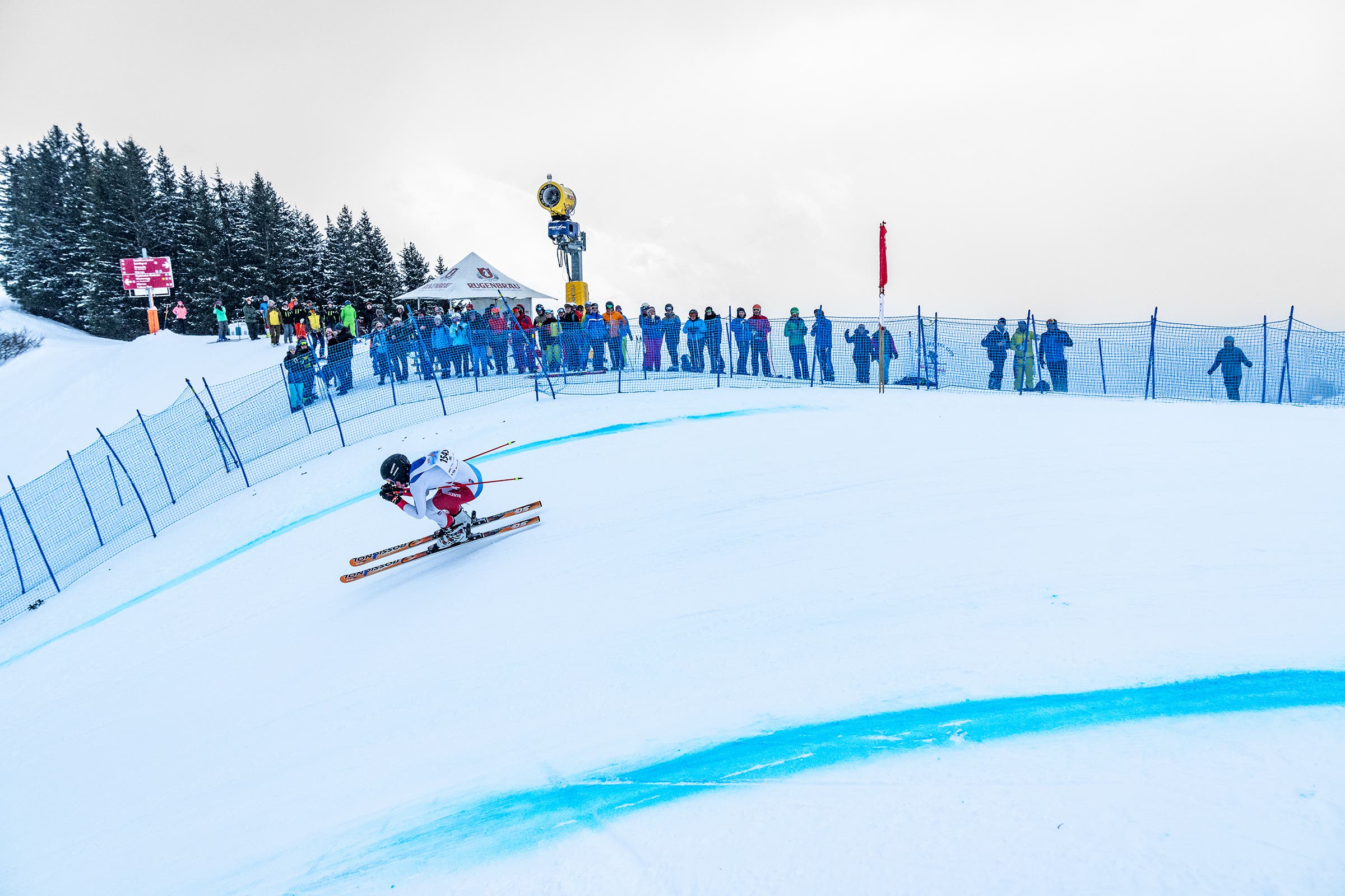 Scene from the Inferno in the Swiss village of Mürren