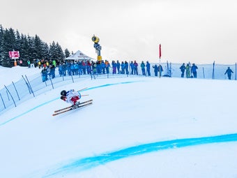 Scene from the Inferno in the Swiss village of Mürren
