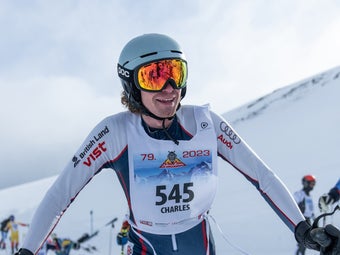 Scene from the Inferno in the Swiss village of Mürren
