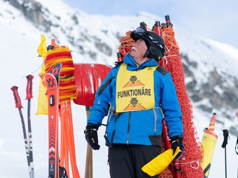 Scene from the Inferno in the Swiss village of Mürren