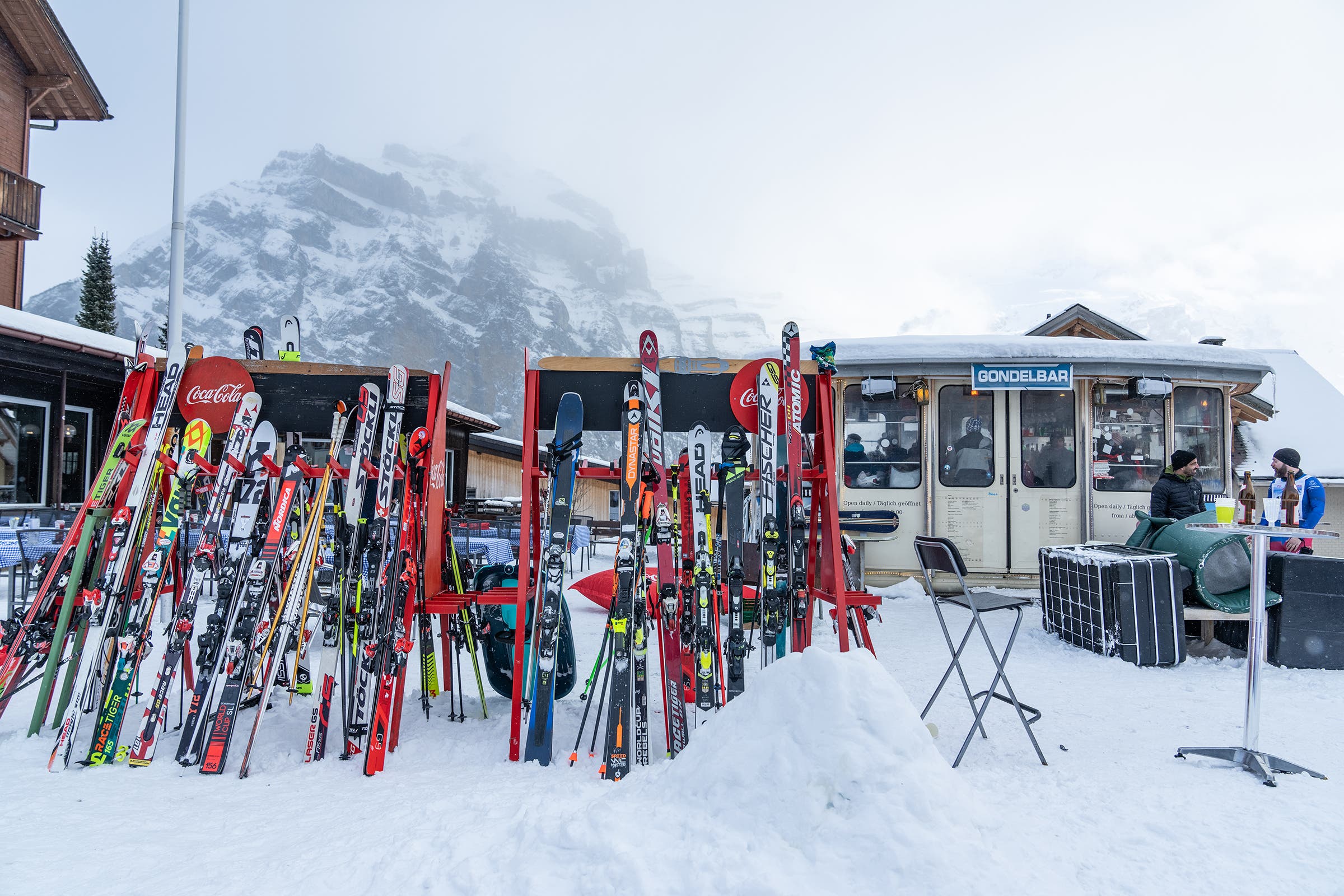 Scene from the Inferno in the Swiss village of Mürren