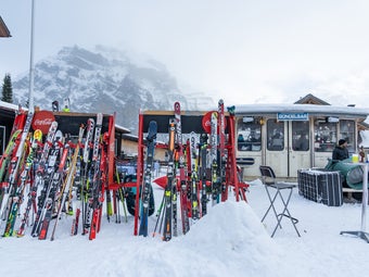 Scene from the Inferno in the Swiss village of Mürren