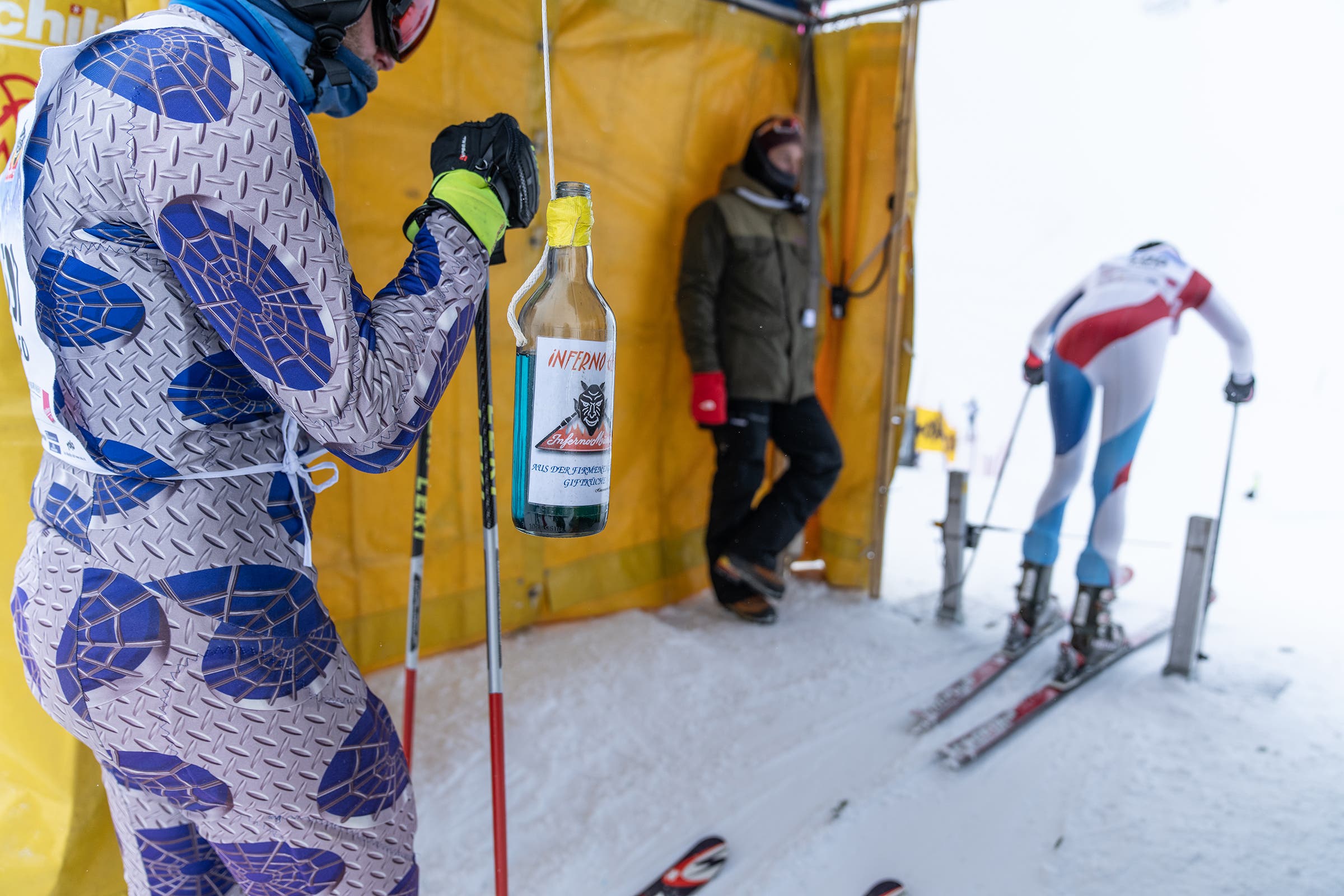 Scene from the Inferno in the Swiss village of Mürren