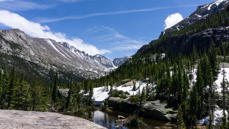 Approaching Mills Lake, Rocky Mountain National Park, Colorado