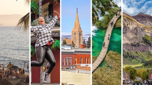 Collage of lead images from our top travel stories of 2023