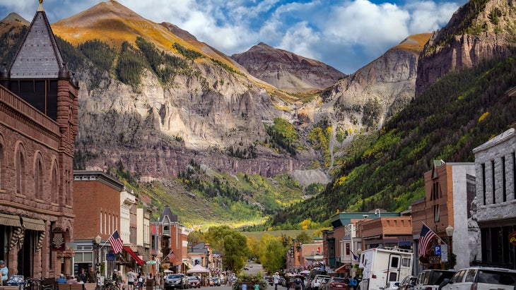 Telluride Colorado during the fall season