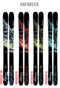 Illustration of 2024-25 Nordica Enforcer lineup.