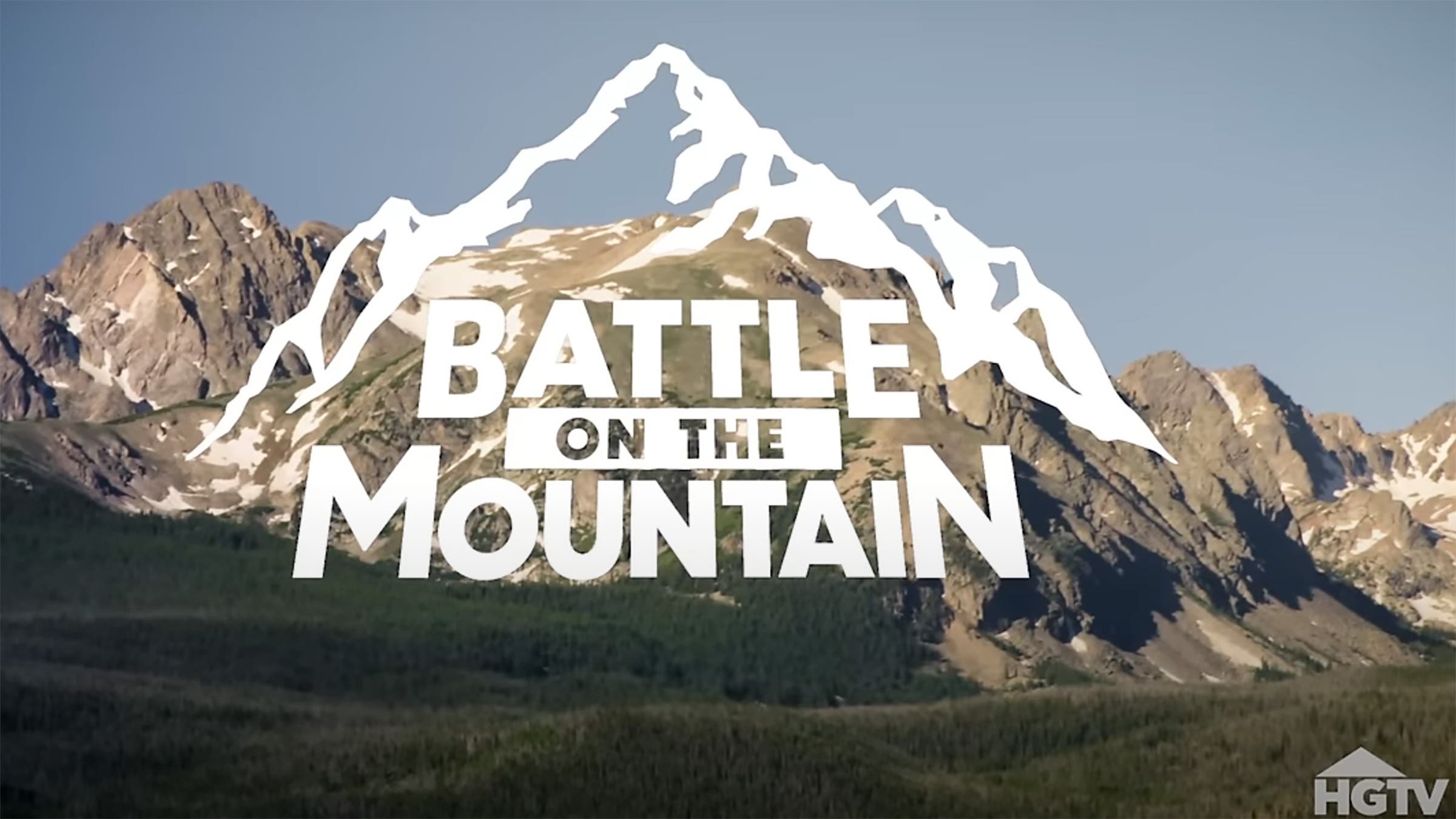 The logo for the new HGTV show 'Battle on the Mountain'