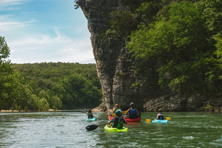 Paddling the Buffalo River in Arkansas