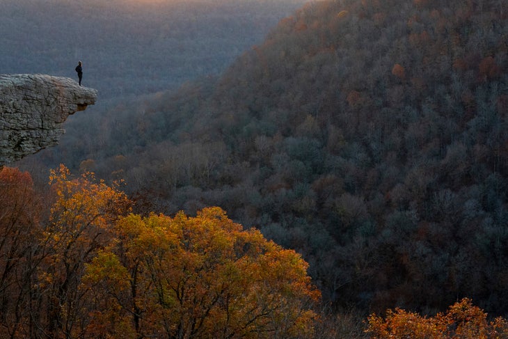 Hawksbill Crag in Arkansas