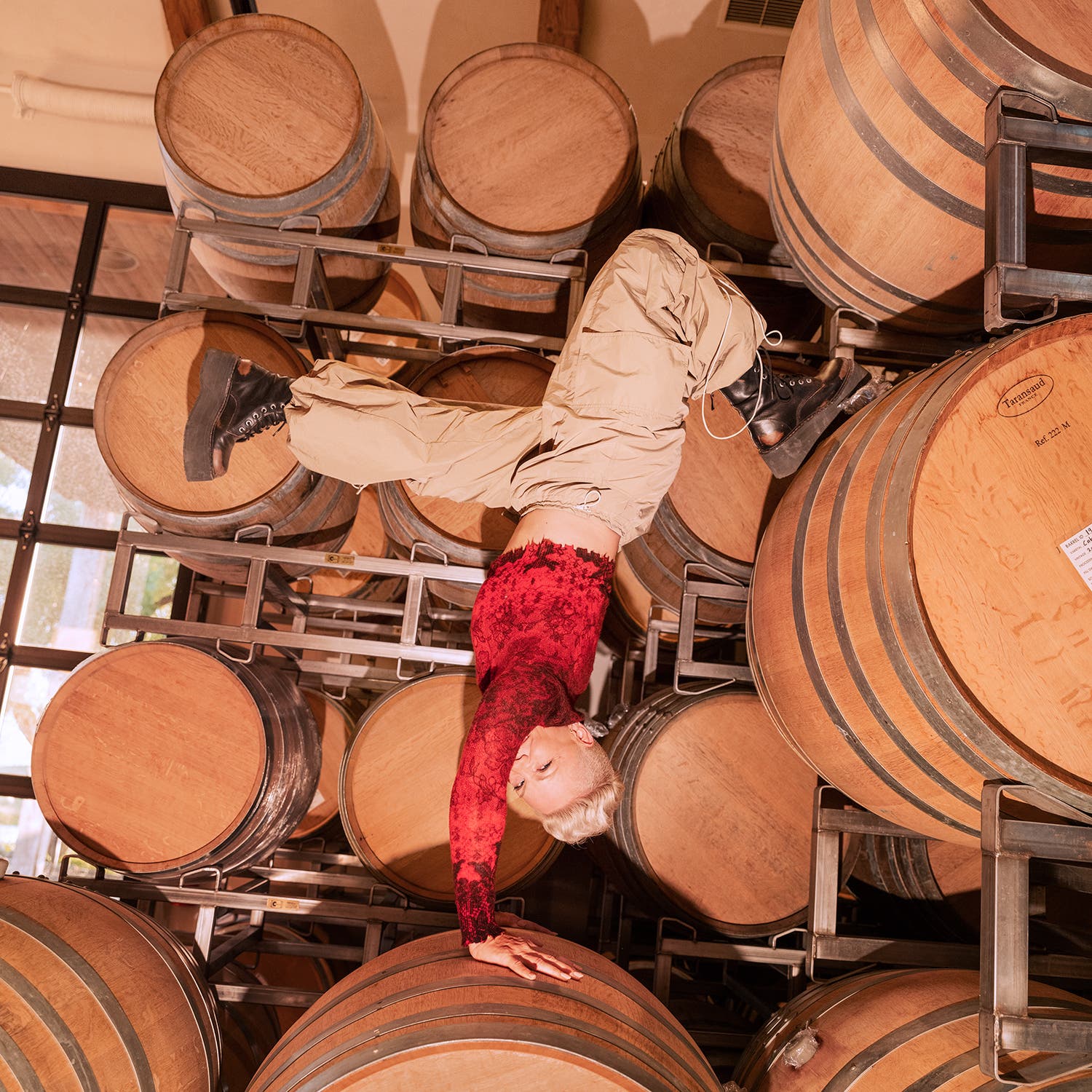 Celebrating life in the barrel room