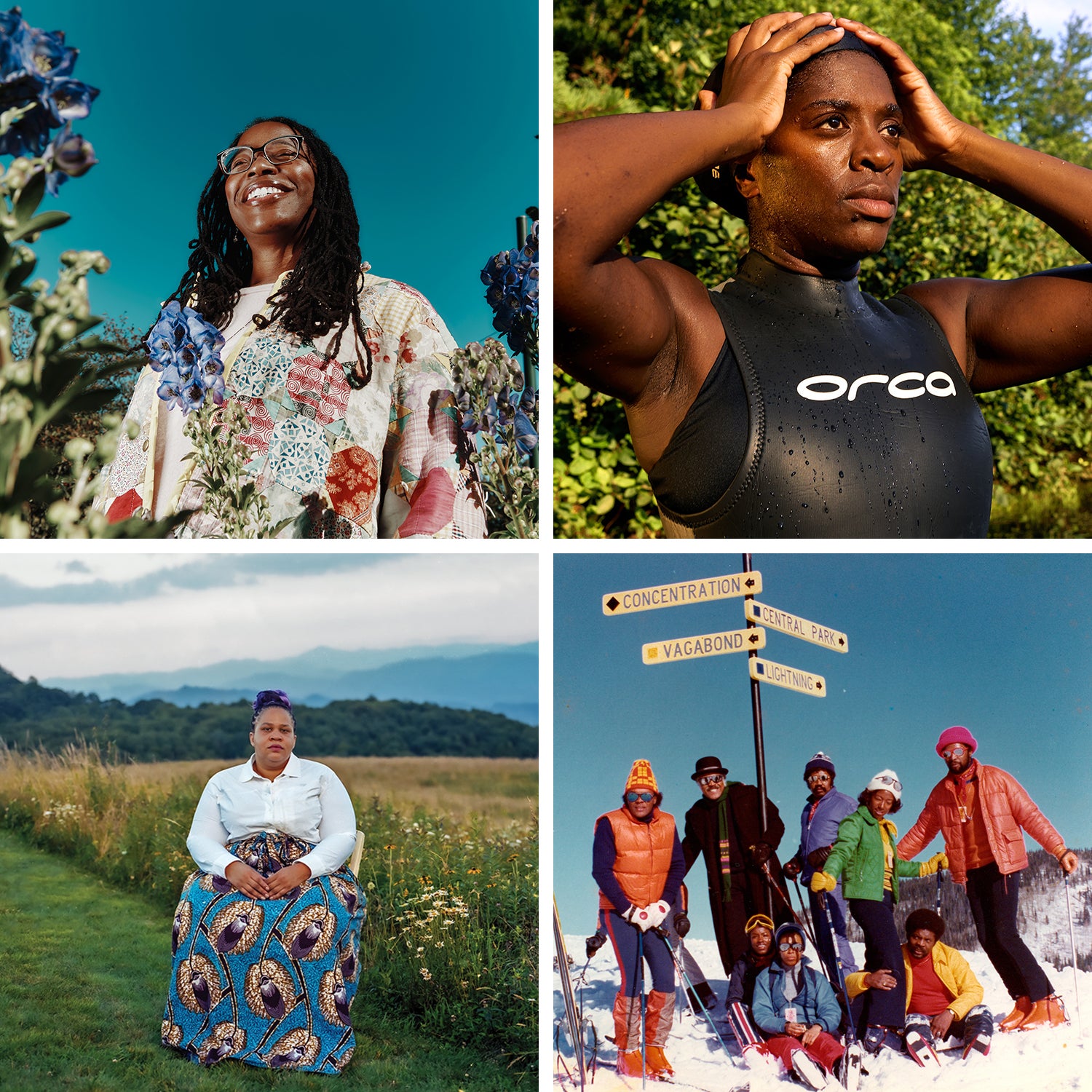 Collage of lead images from Outside archival stories selected to celebrate Black History Month