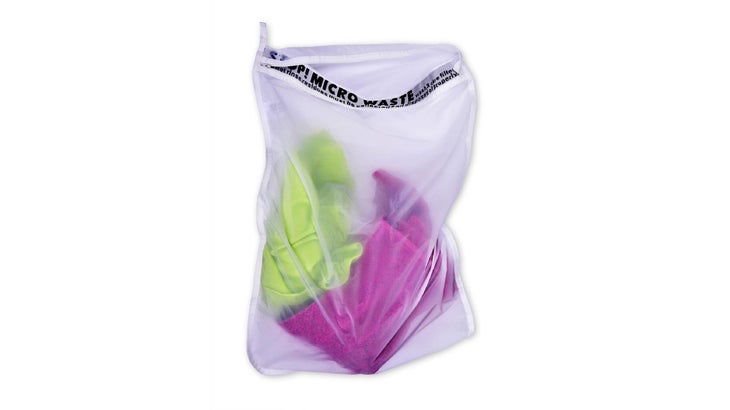 Guppyfriend washing bag to remove fleece microfibers